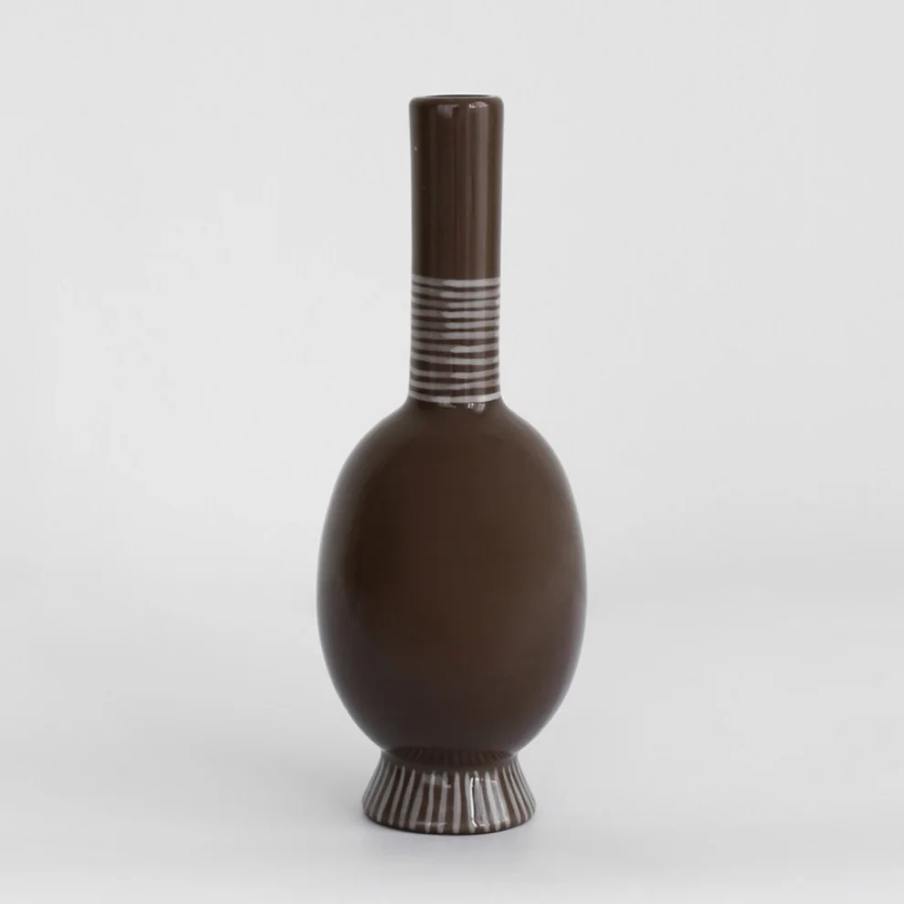Dodo Seramik Atölyesi - Simple Series Dark Brown Vase
