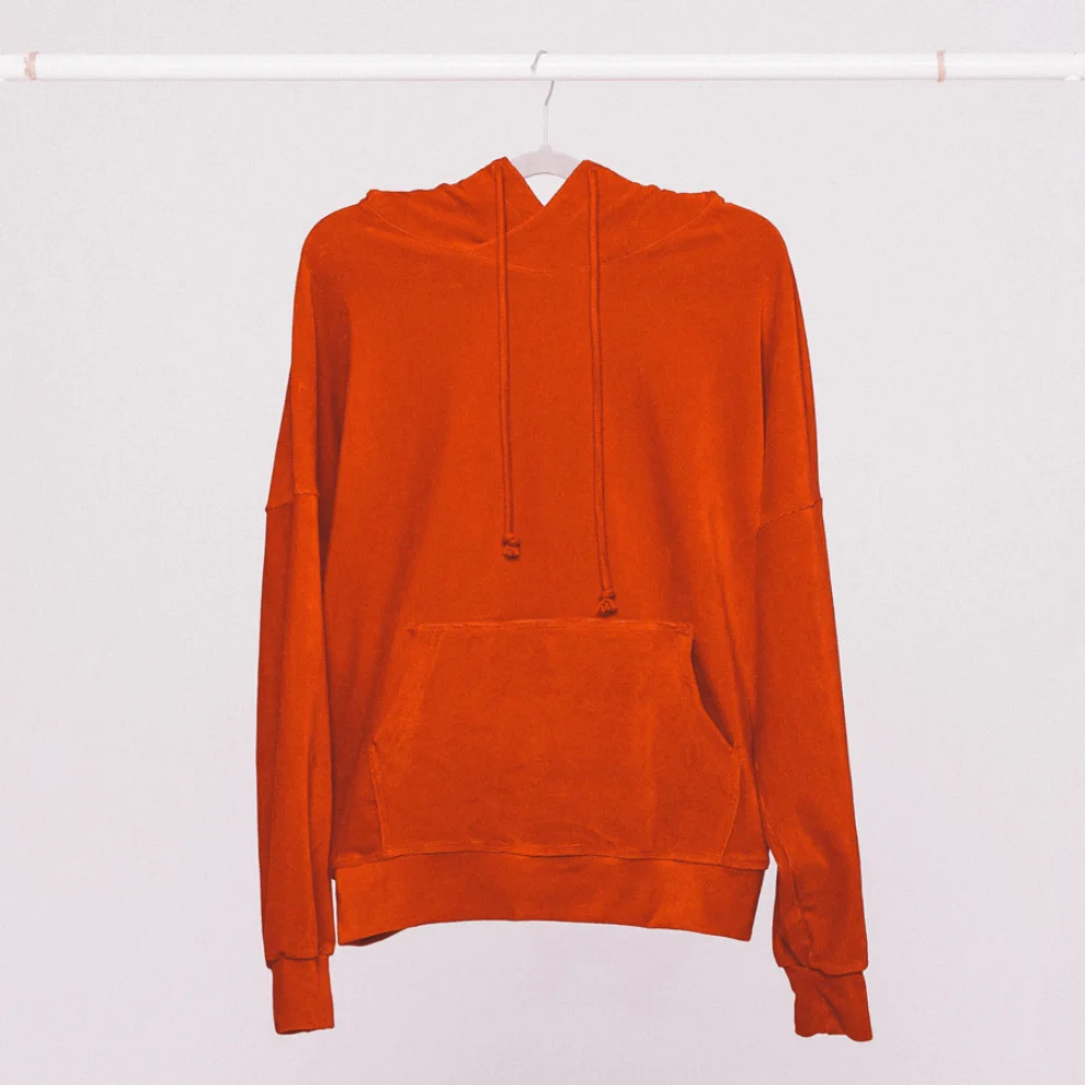 Velvet hot sale oversized hoodie