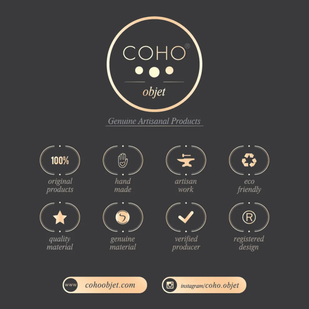 Coho Objet	 - Artisan Dövme Bakır Döküm Kulplu Bakraç