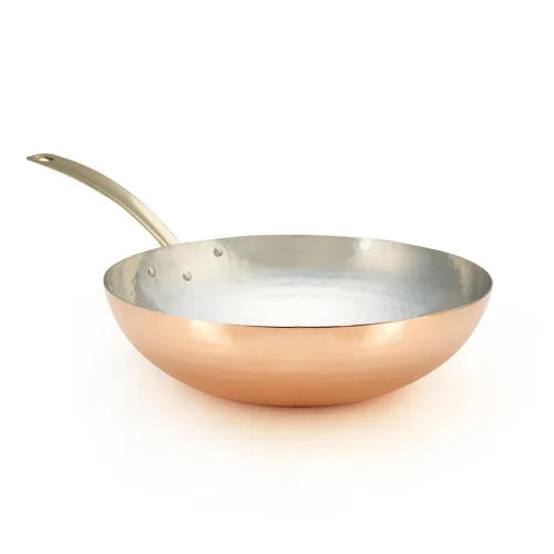 Coho Objet	 - Elegant Copper Hammered Wok Pan