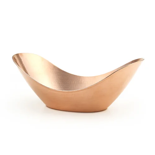 Coho Objet	 - Elegant Copper Hammered Bowl