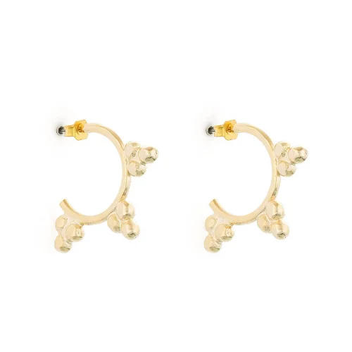 Miklan Istanbul - Antique Gold Huggie Earring