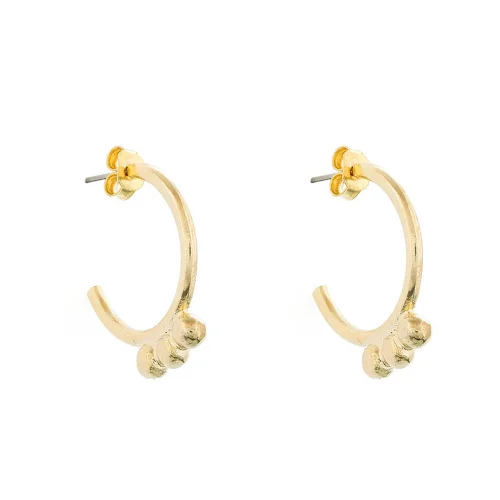 Miklan Istanbul - Antique Gold Huggie Earring