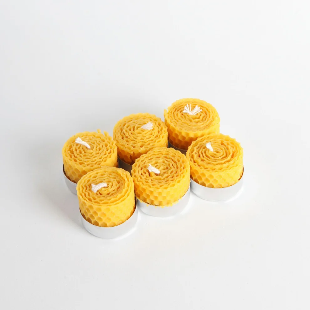 Root Aromaterapi - Natural Beeswax Tealight ( 6 pcs )