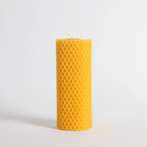 Root Aromaterapi - Square Shape Rolled Natural Beeswax Candle