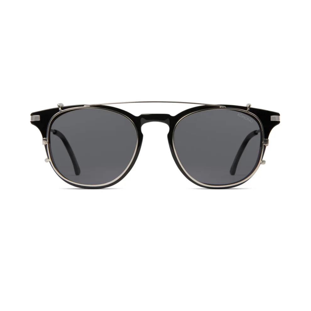 Komono - Clip On Beaumont Silver / Smoke Sunglasses Apparatus