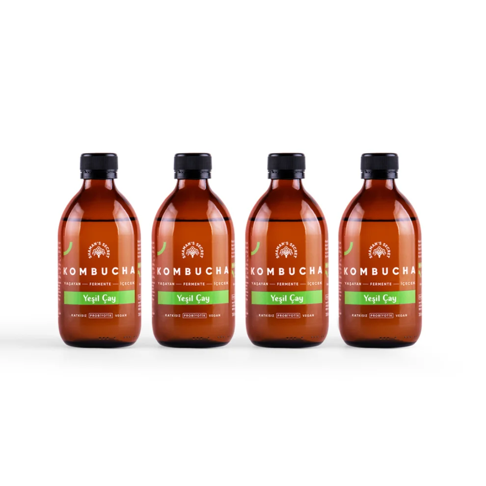 Shaman's Secret - Kombucha -  Green Tea Set of 4