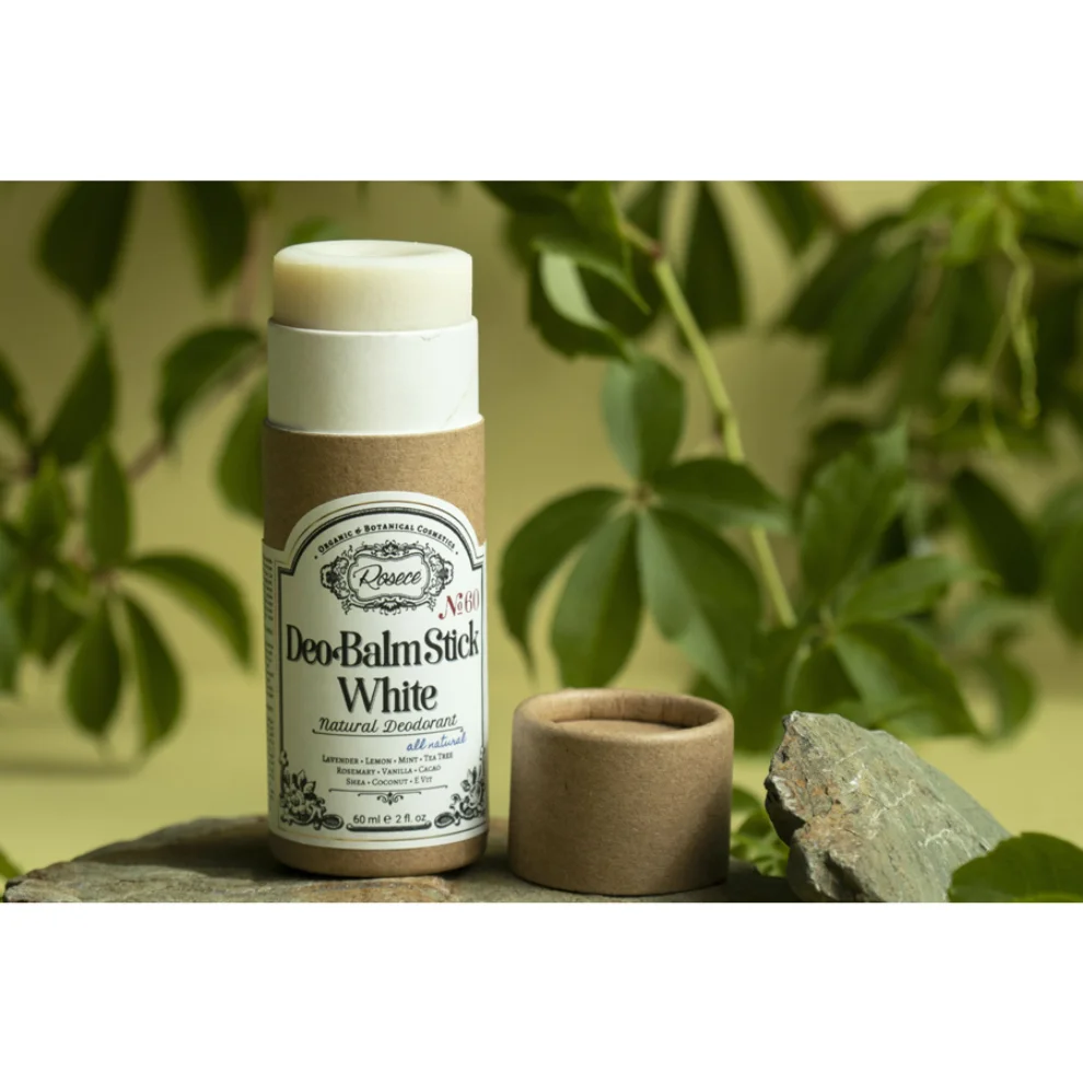Rosece - Natural Deodorant / Deo Balm Stick White