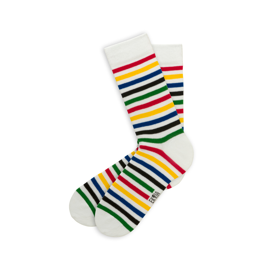 Colorful Striped Bauhaus Socks