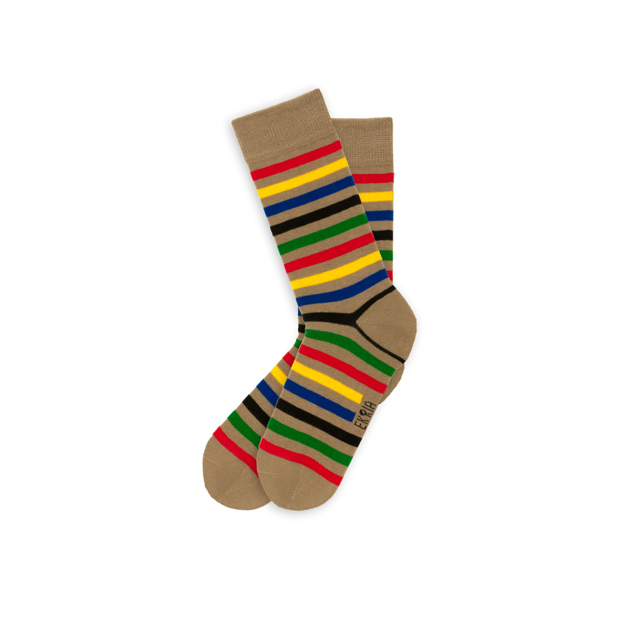 Colorful Striped Bauhaus Socks