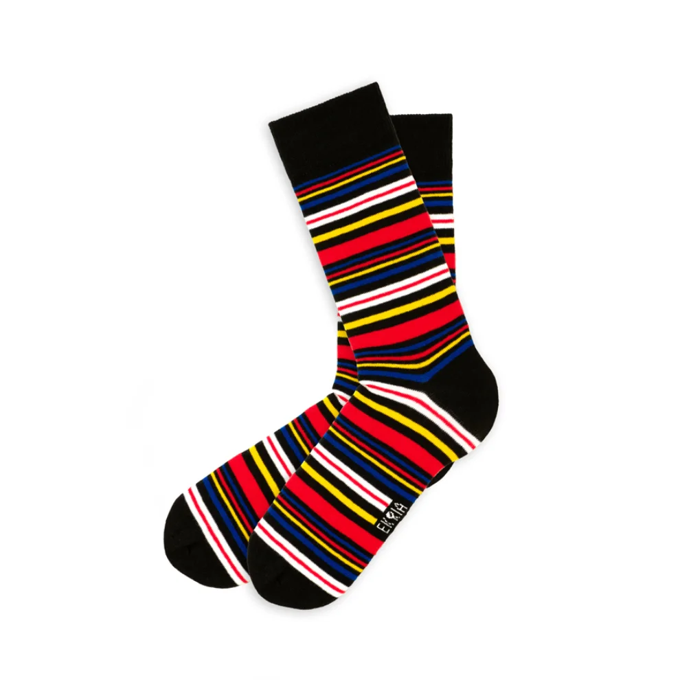 EKRIA - Colorful Striped Ancient Egyptian Socks