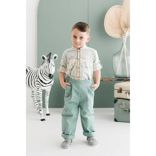 miniscule by ebrar - Bourbon Shirt and Pants Set