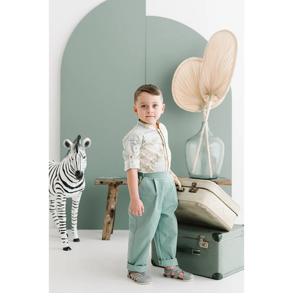 miniscule by ebrar - Bourbon Shirt and Pants Set