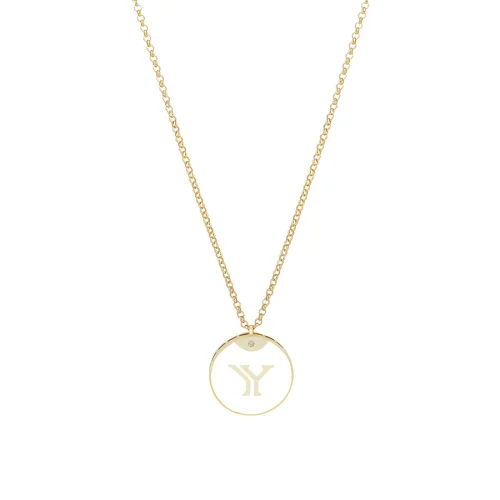 Linya Jewellery - Enamel Letter Necklace - Letter Y