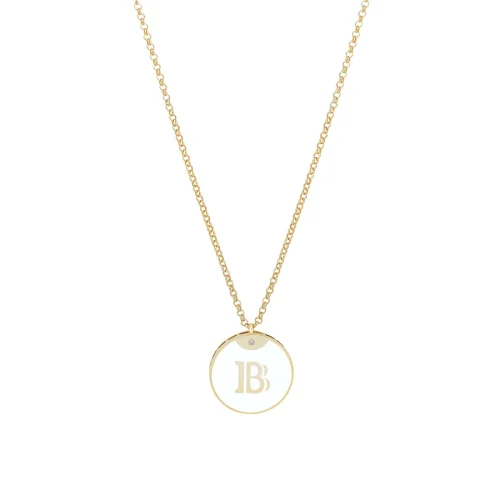 Linya Jewellery - Enamel Letter Necklace - Letter B