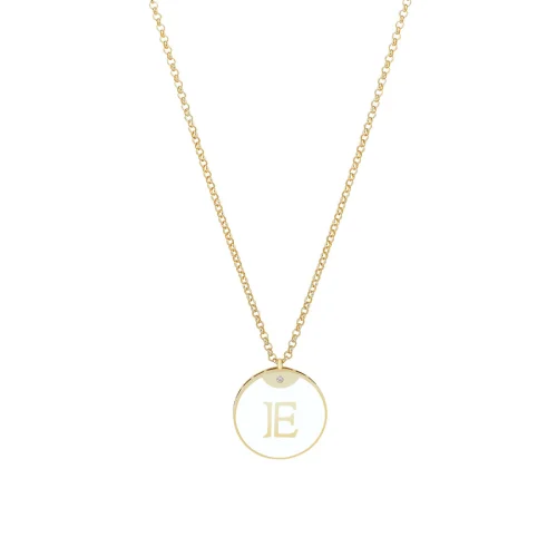 Linya Jewellery - Enamel Letter Necklace - Letter E