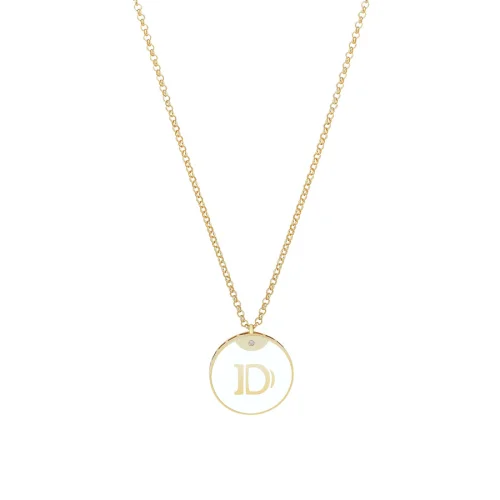 Linya Jewellery - Enamel Letter Necklace - Letter D