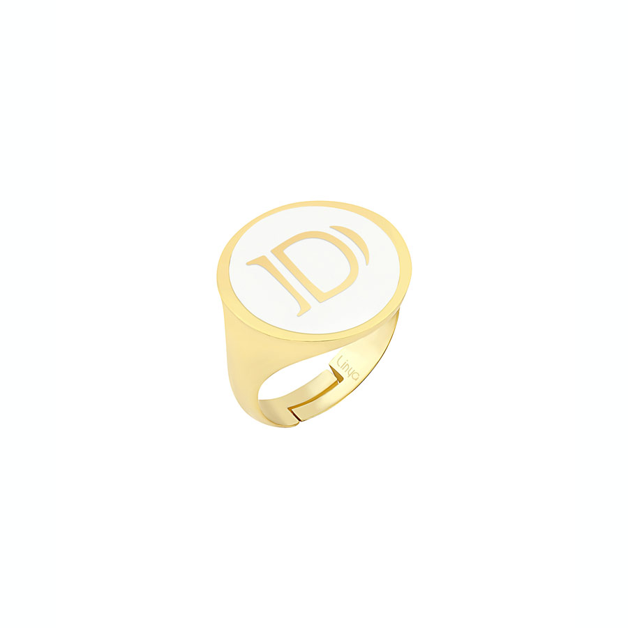 D hot sale letter ring