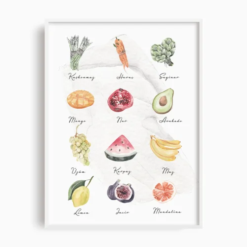 Atelier I 2n - Fruits and Vegetables Poster