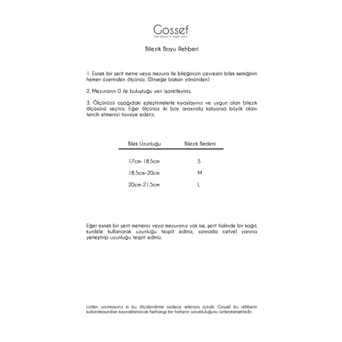 Gossef - Arınma Bileziği - Klasik 2
