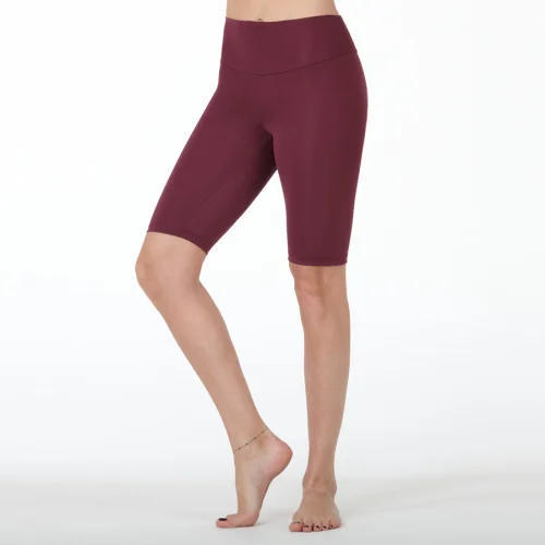 BUBBLELIME High Waist Compression Yoga Leggings // Size XS // Heather  Maroon