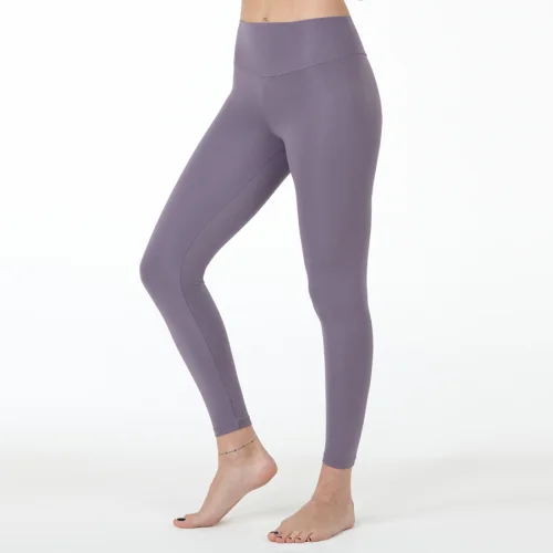 Cross waist yoga leggings  Purple high-waisted yoga leggings – Moonah Wear