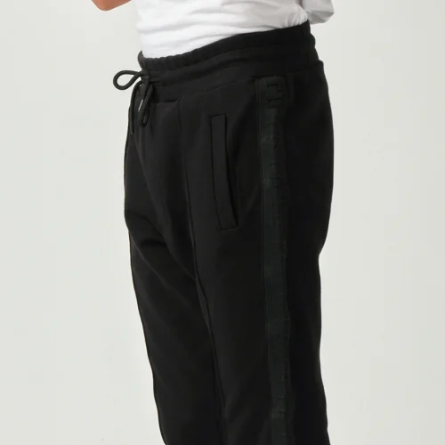 FOG American striped black hip-hop ankle zipper sweatpants. at Rs