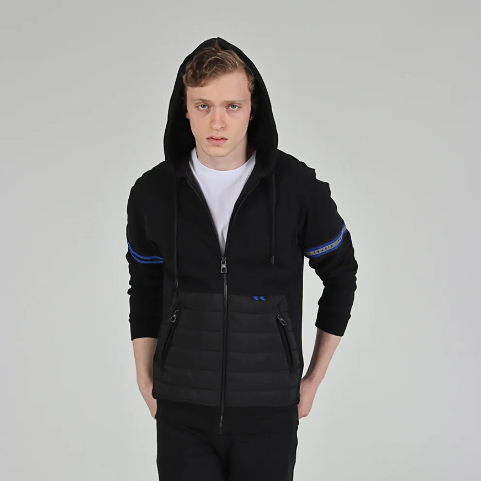 Tbasic - Quilted Pocket Sweatshirt