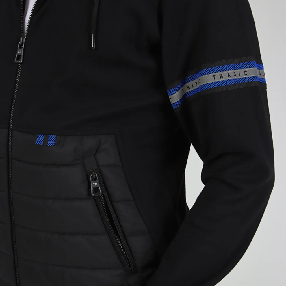 Tbasic - Quilted Pocket Sweatshirt