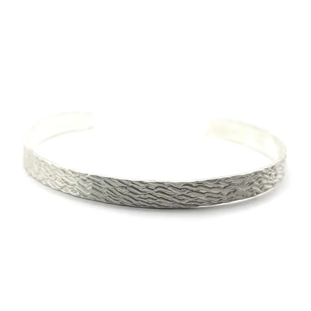 Spark Atölye - Tree Peel Silver Bracelet