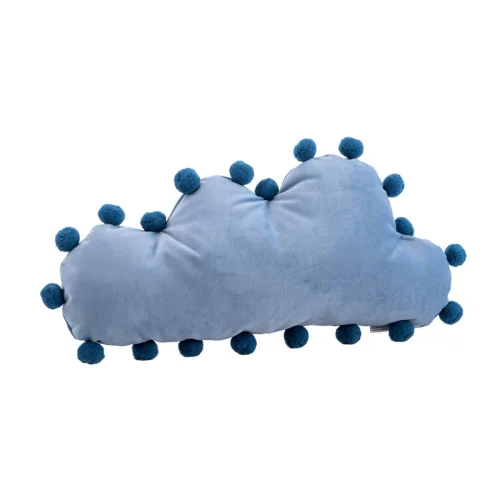 Berkiddo - Velvet Cloud Cushion With Pompom