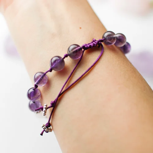 Boho Yoga Art - Amethyst Bracelet – Heuristics and Possibilities