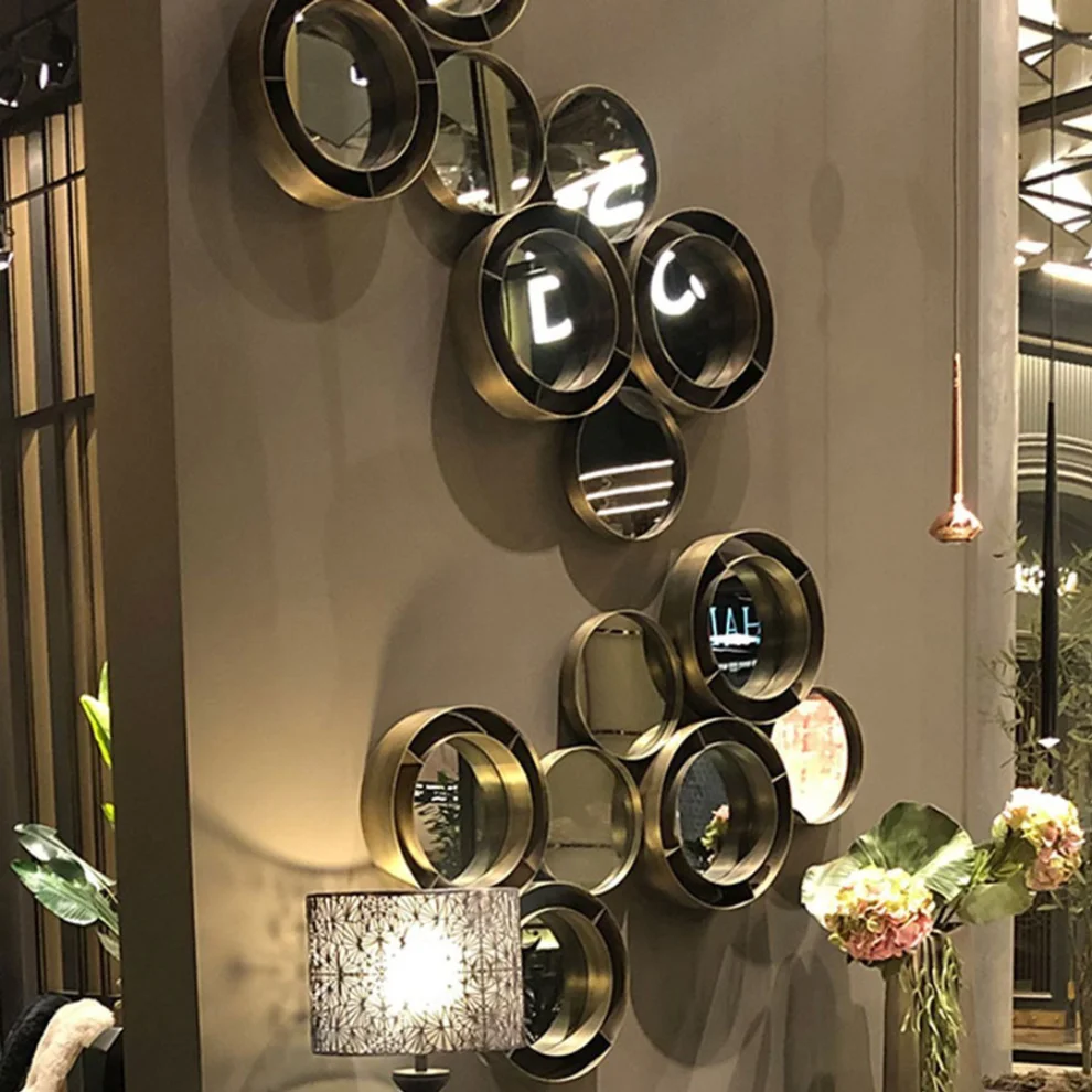 Estetik Decor - Goggel 4Lü Metal Ayna