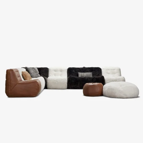 Estetik Decor - Taboo Leather Beanbag