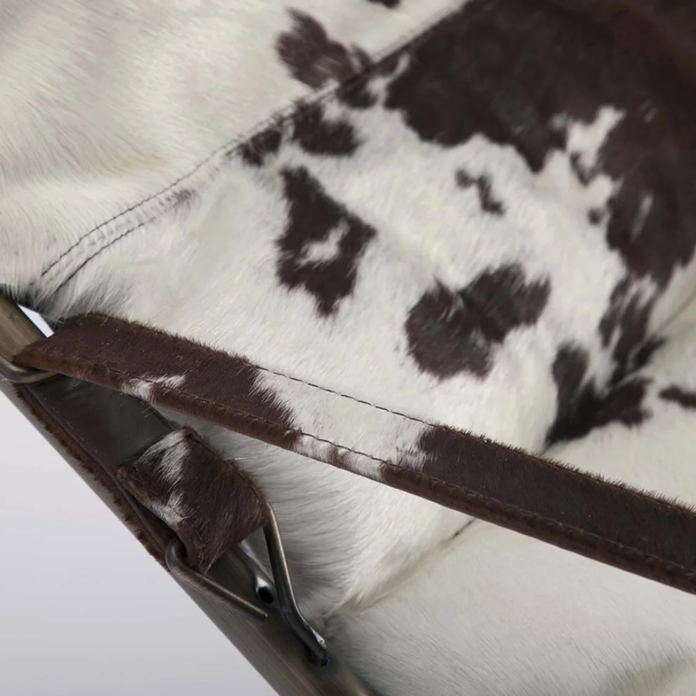 Estetik Decor - Comfort Cow Sığır Tüylü Katlanır Koltuk