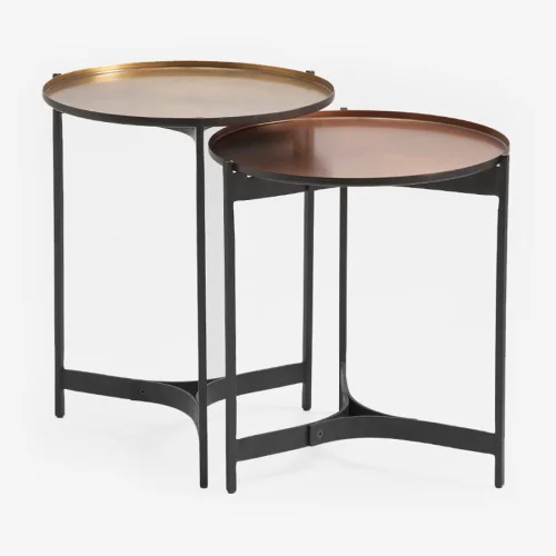 Estetik Decor - Duo Metal Side Table