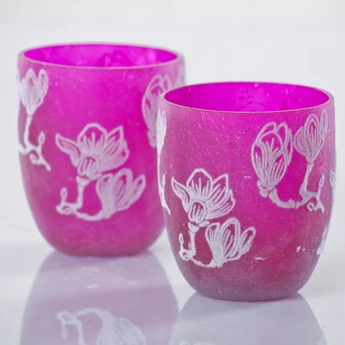 Estetik Decor - Fuchsıia Candle Holder