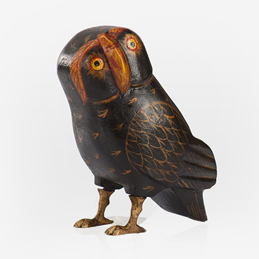 Muse Owl Dark Decoratıve Object