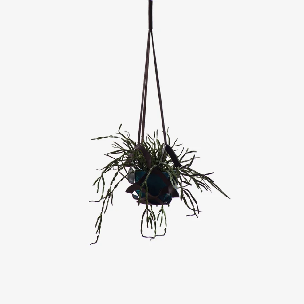 Estetik Decor - Noodle Leather Flower Pot