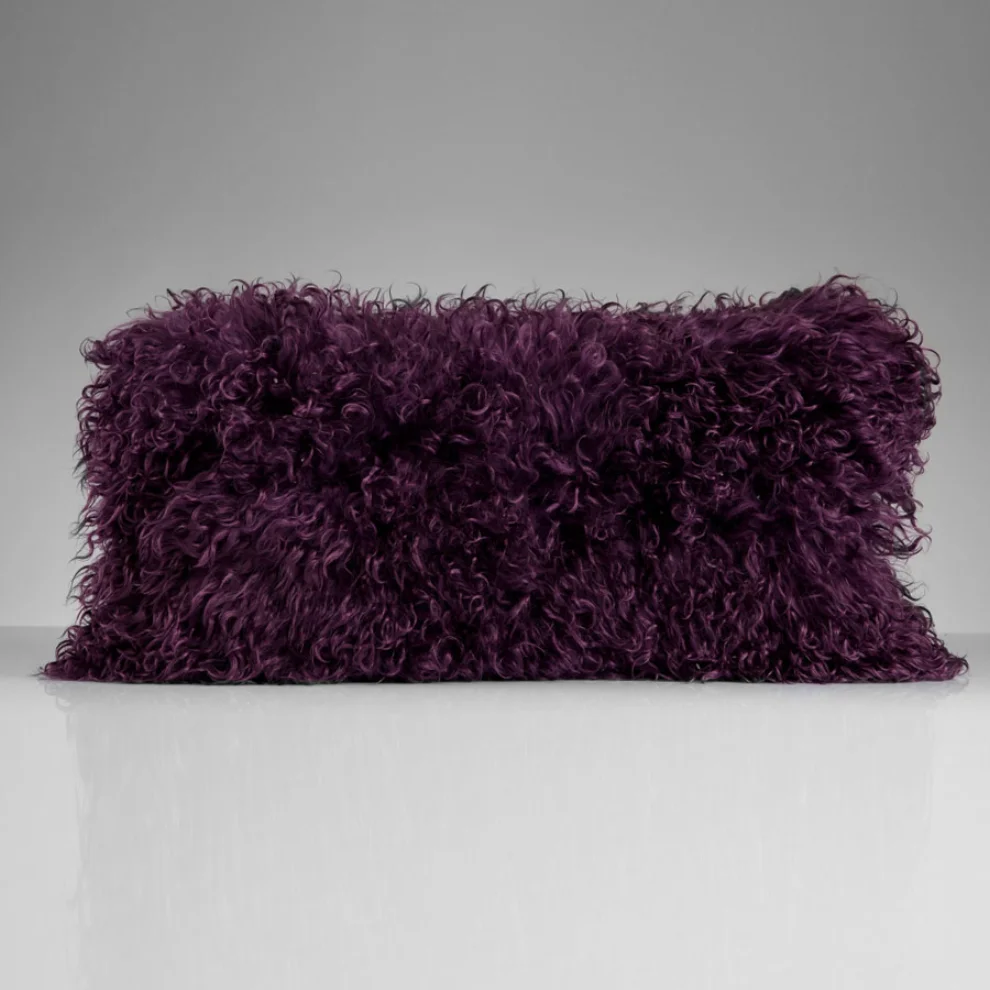 Estetik Decor - Barby Angora Violet Pillow