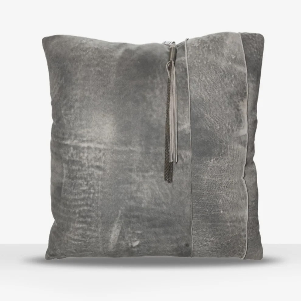 Estetik Decor -  Bamba Burly Leather Pillow