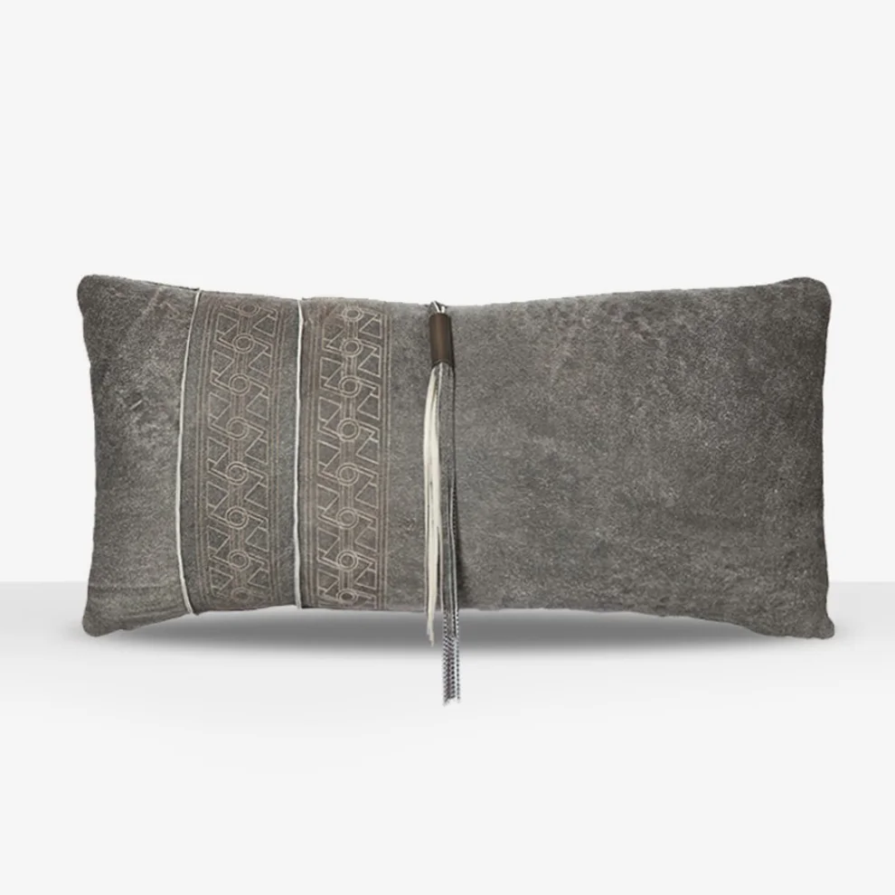 Estetik Decor -  Bamba Burly Leather Pillow - I