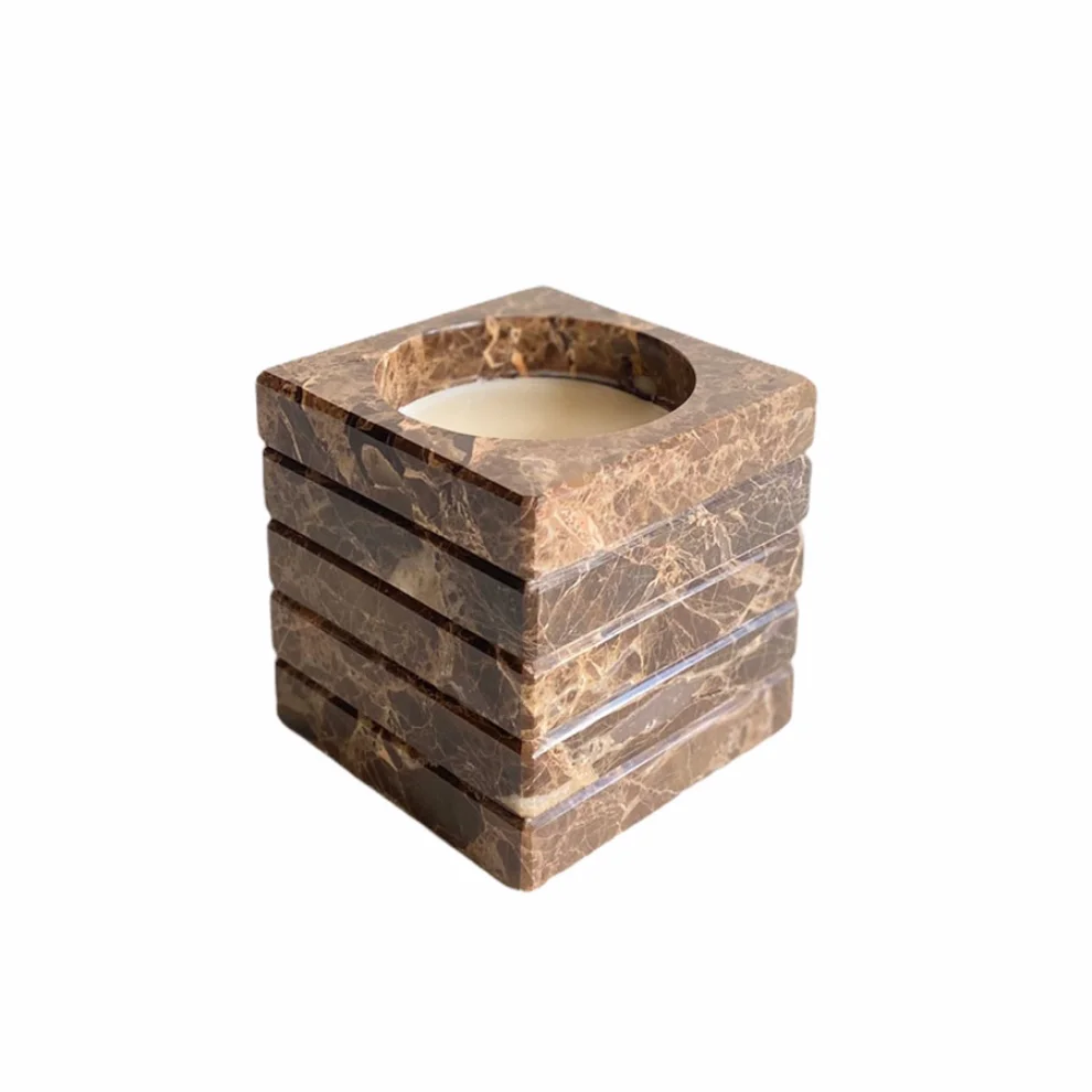 Thinstone - Emperador Dark Marble Cube Candle