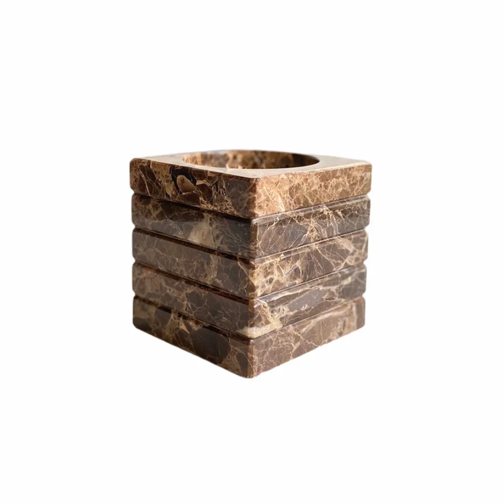 Thinstone - Emperador Dark Marble Cube Candle