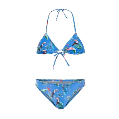 Fiji - Blu Kız Çocuk Üçgen Bikini Takım