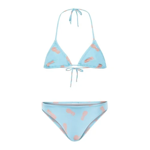 Fiji - Turquise Pineapple Girls Triangle Bikini Set