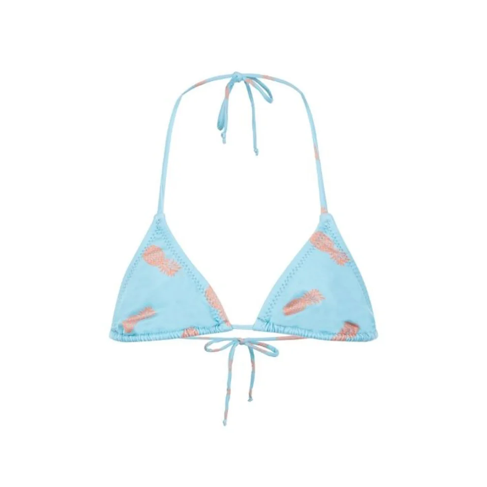 Fiji - Turquise Pineapple Girls Triangle Bikini Set