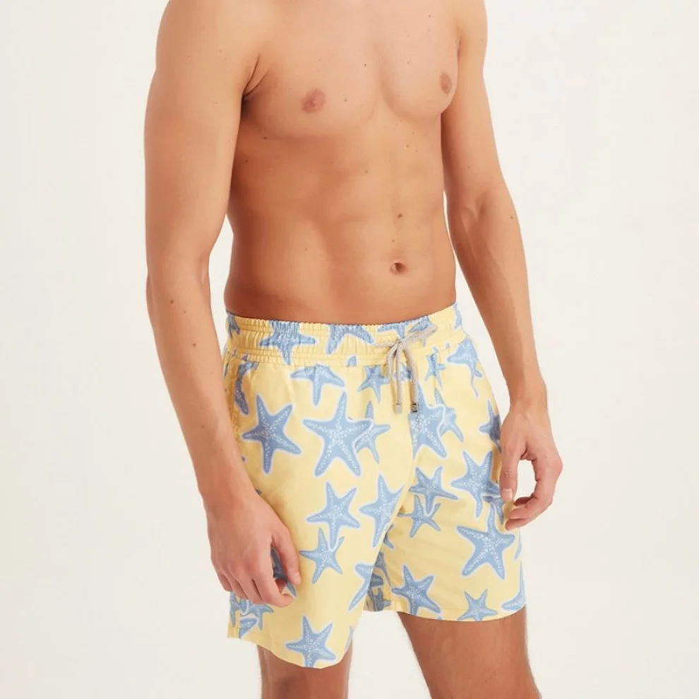 Fiji - Starfish Lime Men's Swimshorts