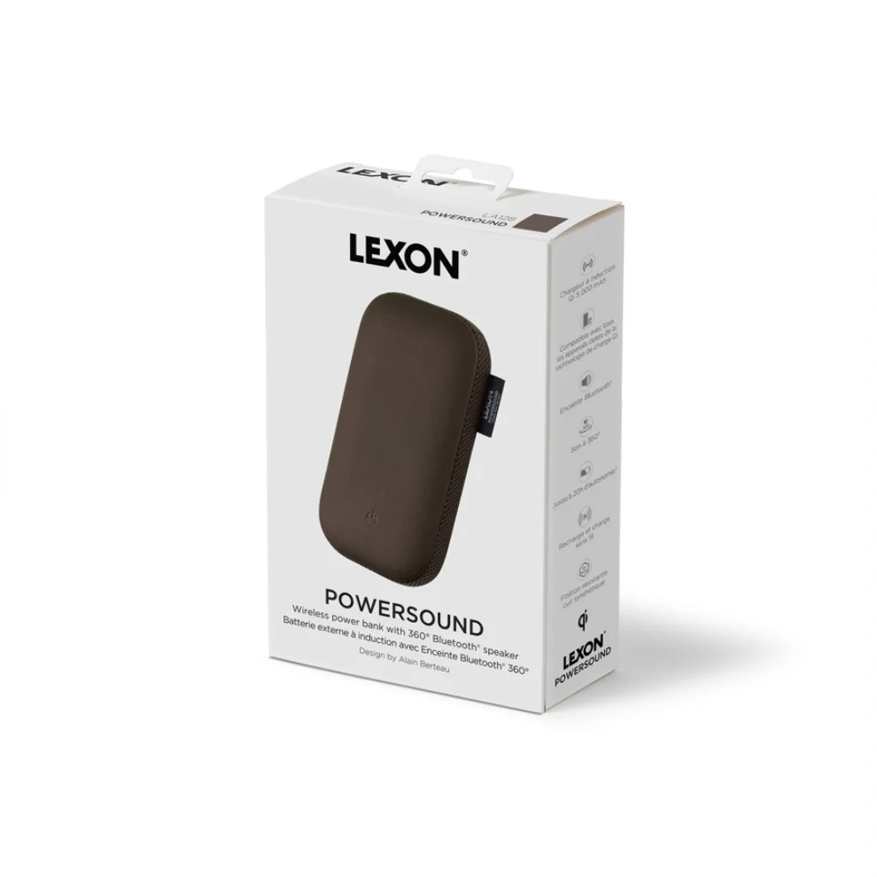 Lexon - Powersound Wireless Charger and Bluetooth Speaker