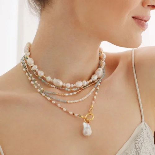 Bonjouk Studio - Calypso Baroque Pearl Necklace